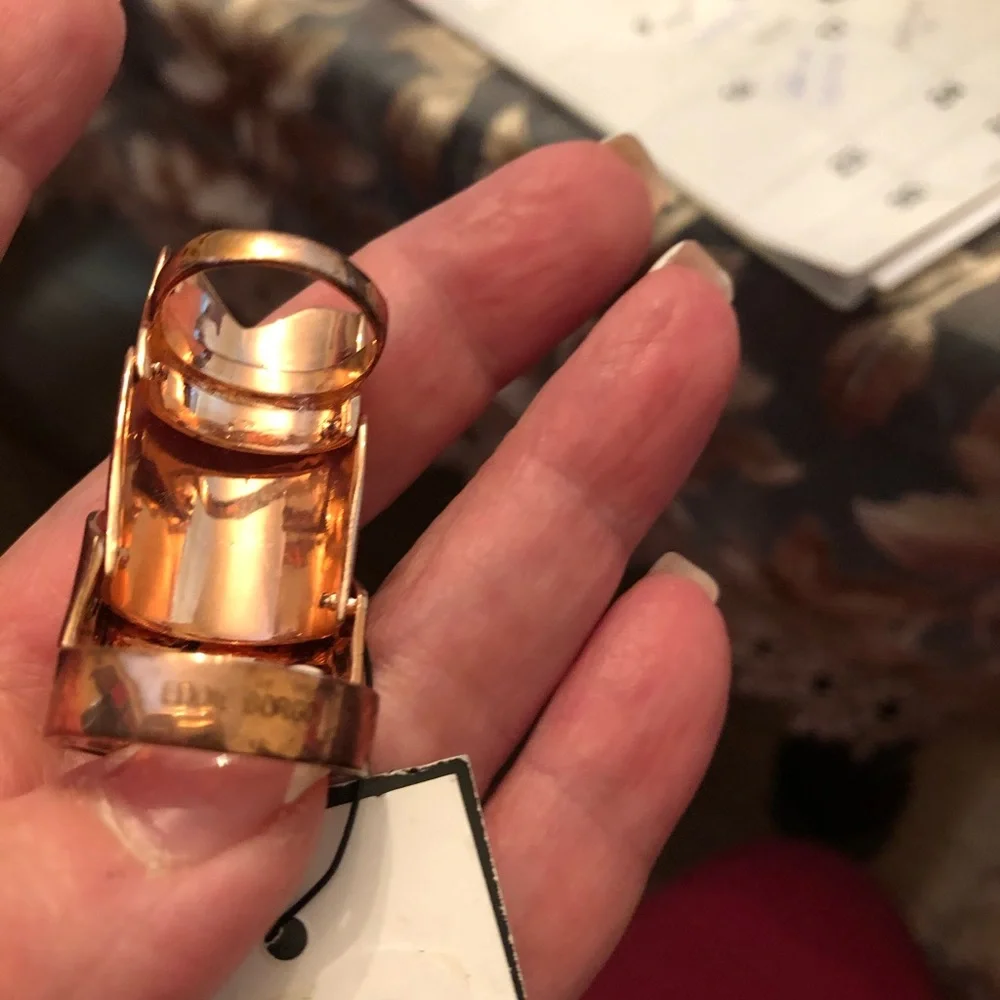 EDDIE BORGO HINGED RING IN ROSE GOLD - Picture 3 of 4